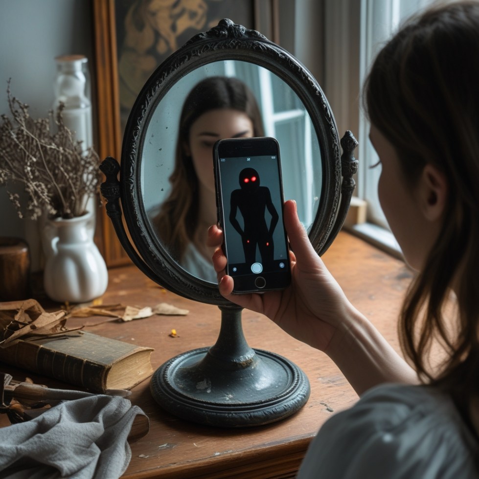 The Haunted Mirror "Mirror Being Prepped"