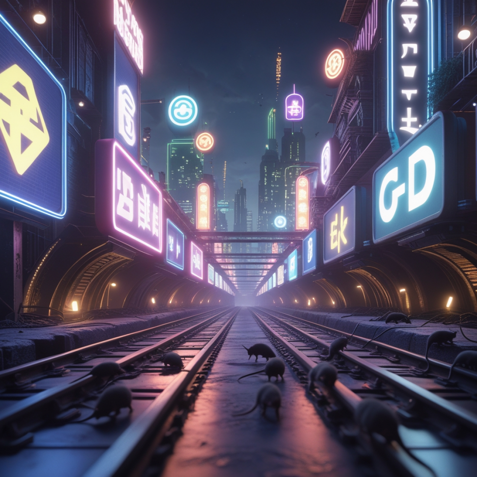 Dead Internet Files: Entry #8 - Rats Fleeing in the city of Neohaven. 