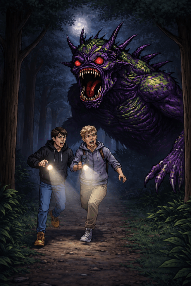 The Monster in the Eoods plot-pulse.com